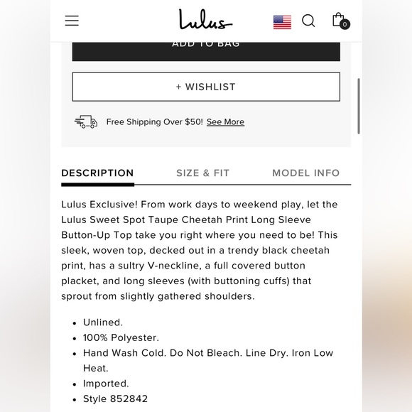 Lulu’s Cheetah Button Up - Picture 6 of 6